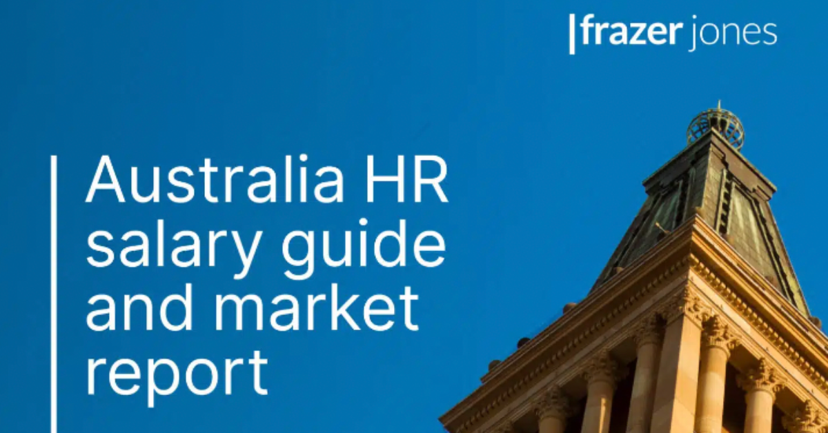 Australia HR salary guide and market report 20222023 Frazer Jones